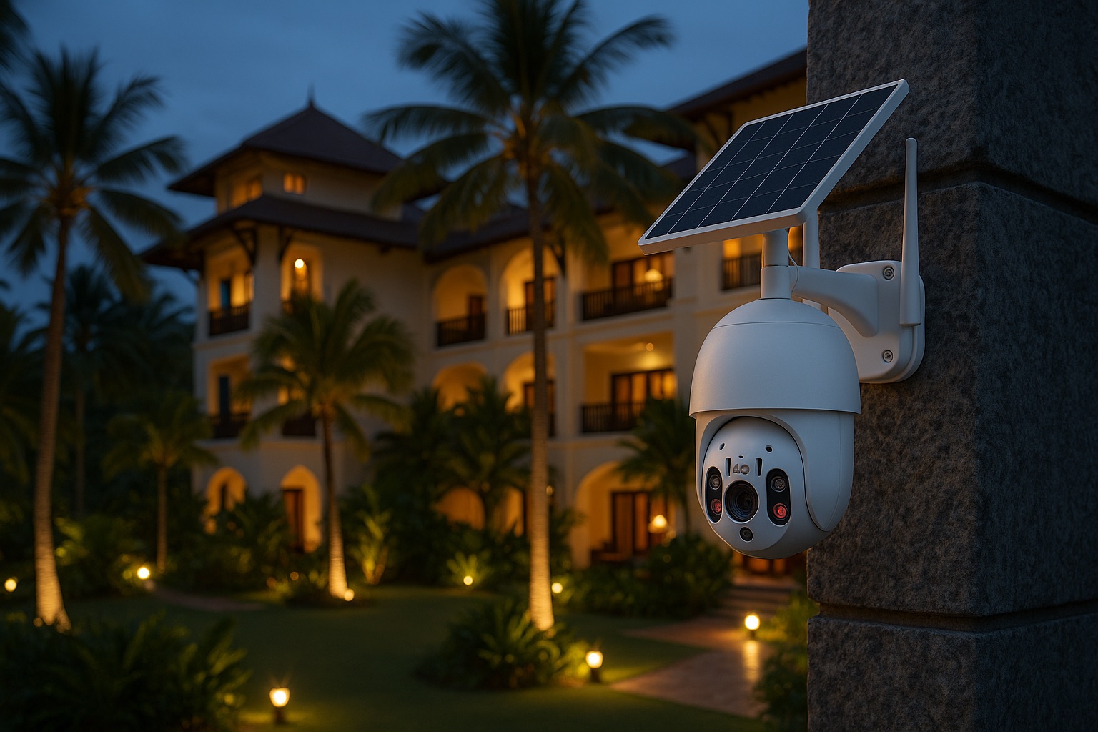 How Hotels & Resorts Are Using Solar Security Cameras to Protect Guests and Cut Costs