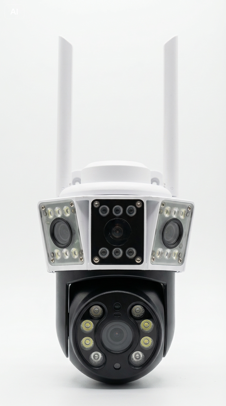SolaGuard Standard Triple-Lens Outdoor Camera (SG-P43D-F66-V22)