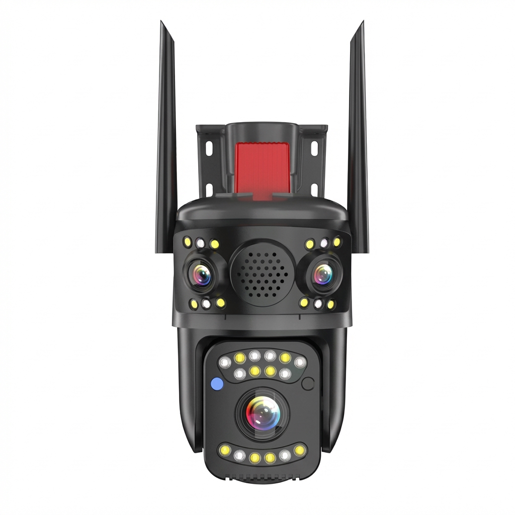 SolaGuard Standard Triple-Lens Outdoor Camera (SG-P43D-F66-V8)